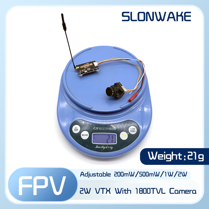 SLONWAKE 5.8G 56CH 2W transmit - Fpv Drone Vtx ulasan dan harga