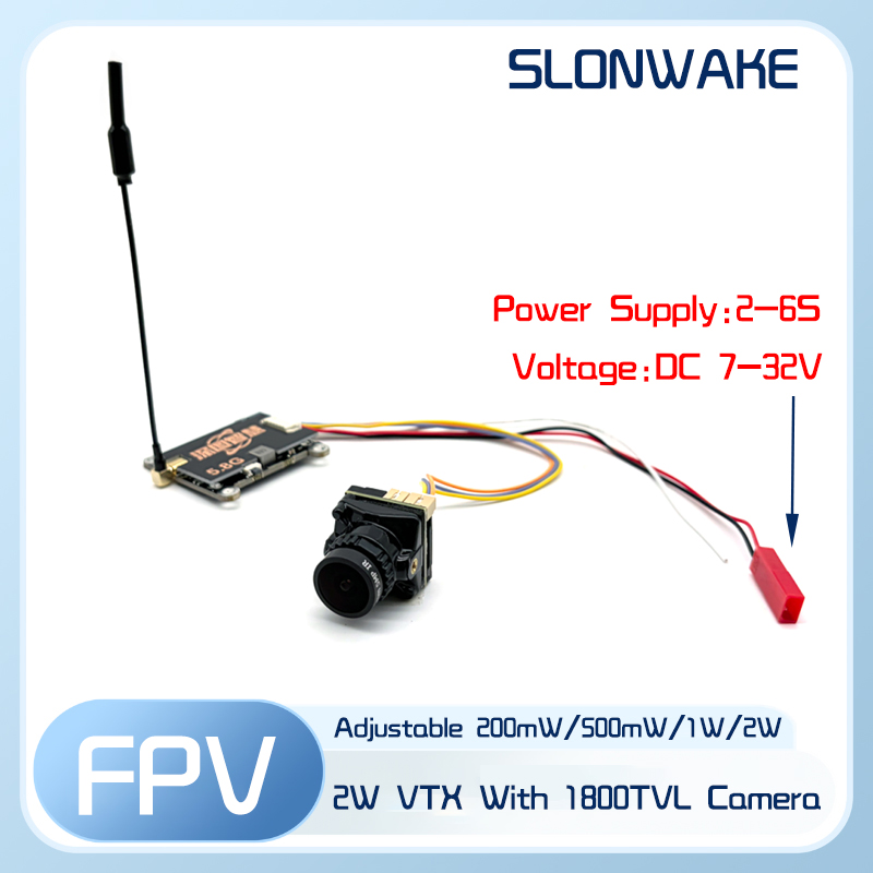 SLONWAKE 5.8G 56CH 2W transmit - Fpv Drone Vtx ulasan dan harga