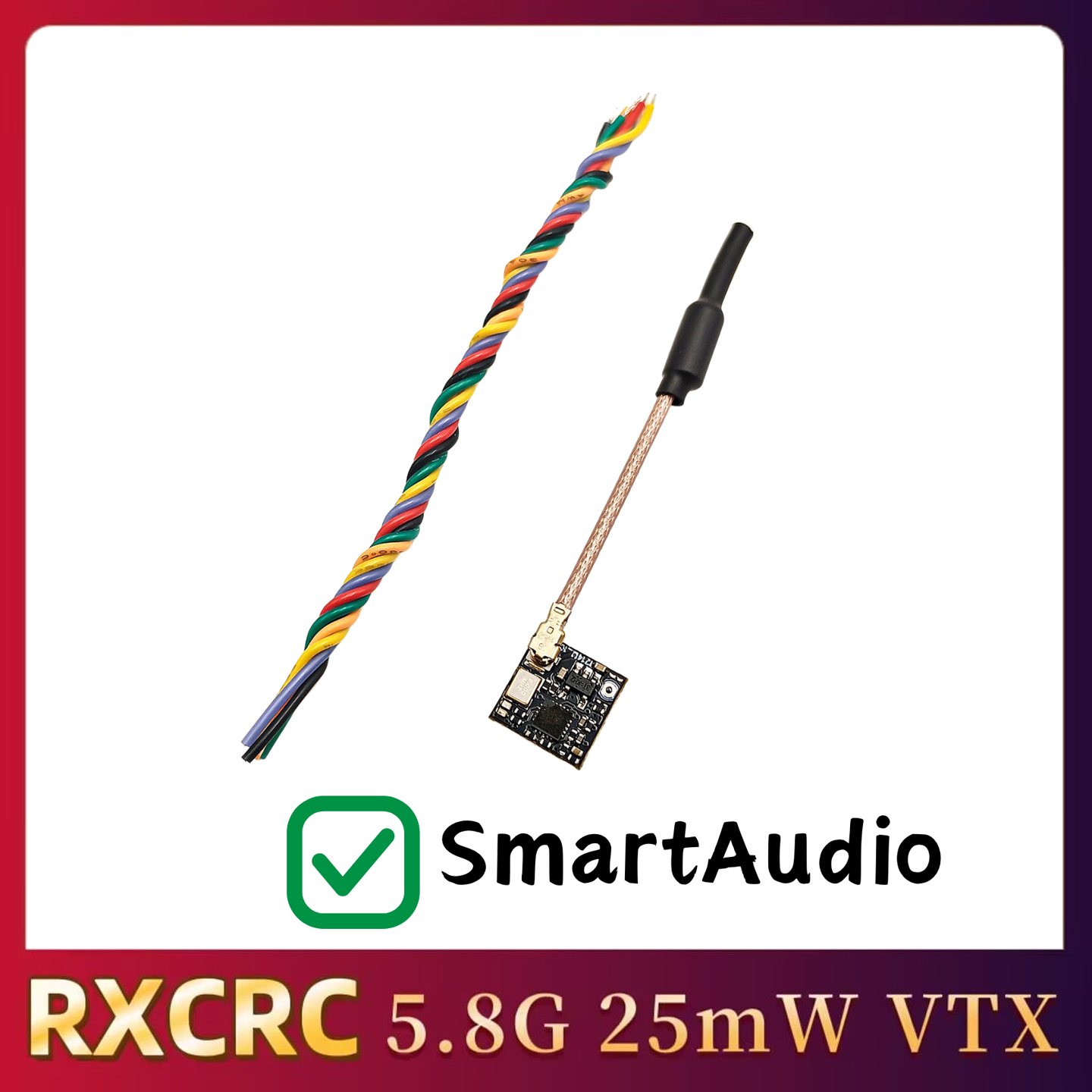 RXCRC 5.8GHz 48CH FPV 25mW Ana - Fpv Drone Transmitter ulasan dan harga